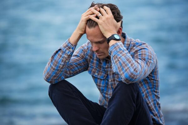 Man Struggling with Anxiety